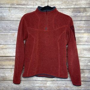 Arc’teryx medium women’s polar fleece red jacket